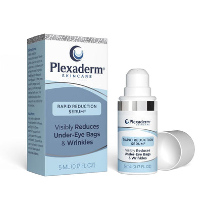 Plexaderm Rapid Reduction Eye Serum - Visibly Reduces Under-Eye Bags, Wrinkles, Dark Circles, Anti Aging Wrinkle Remover for Face, Pump